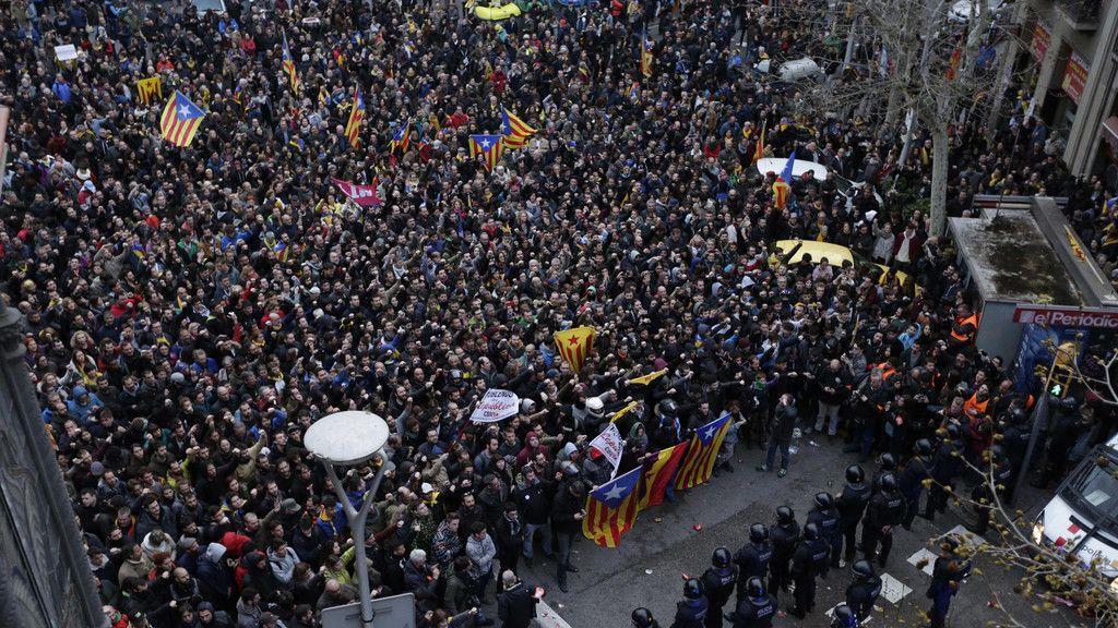 Proteste in Katalonien