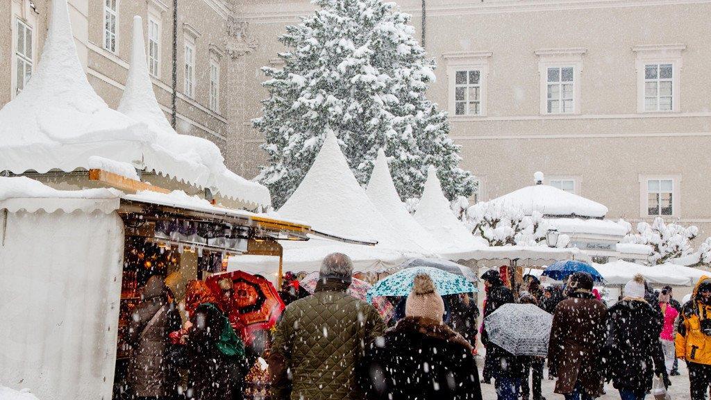 Winterimpressionen aus der Stadt Salzburg