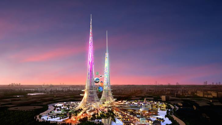 „Phoenix Towers“ - Futuristische Zwillingstürme