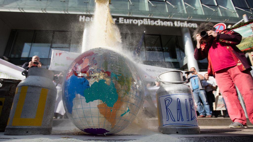 IG-Milch-Proteste in Wien