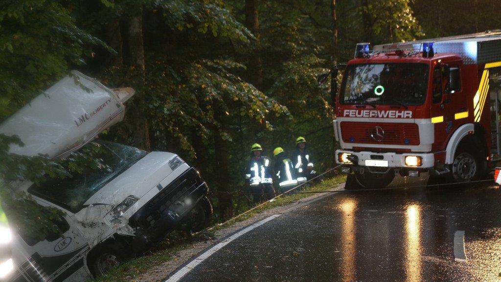 Wohnmobil umgestürzt