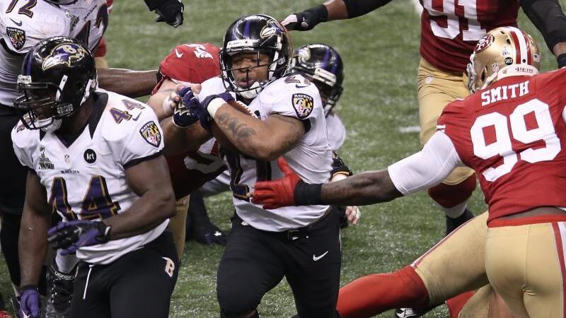 Baltimore Ravens siegten beim Super Bowl am 03.02.13