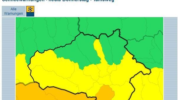 Massive Schneemengen im Lungau erwartet.