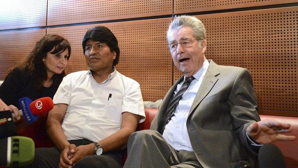 Morales in Wien: PK mit Heinz Fischer