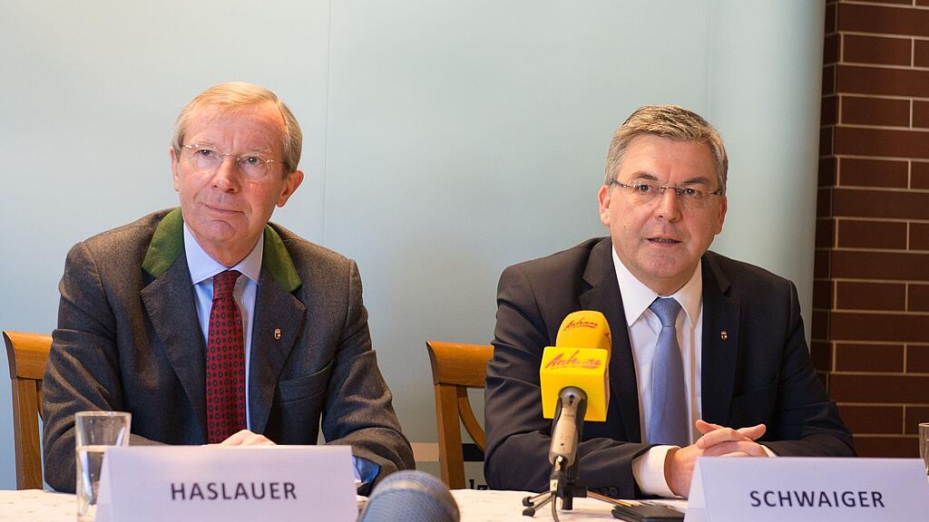 LH Wilfried Haslauer und Landesrat Josef Schwaiger.