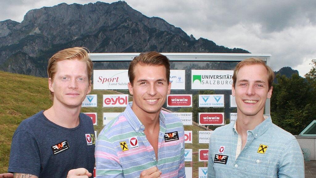 v.l.n.r.: Moritz Hinterseer, René Pranz, Dominik Wohlgemuth.
