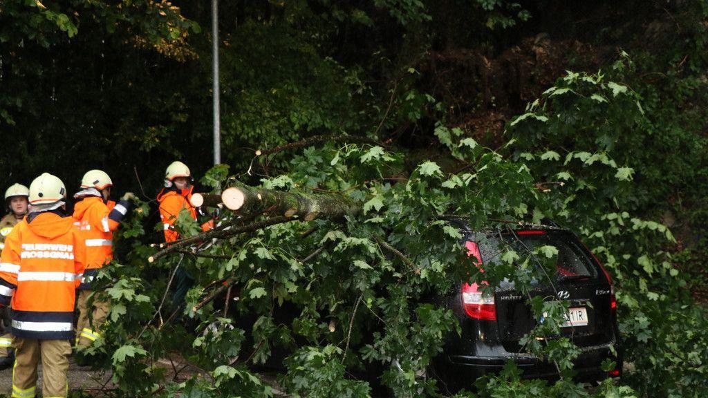 Unwetter in Großgmain