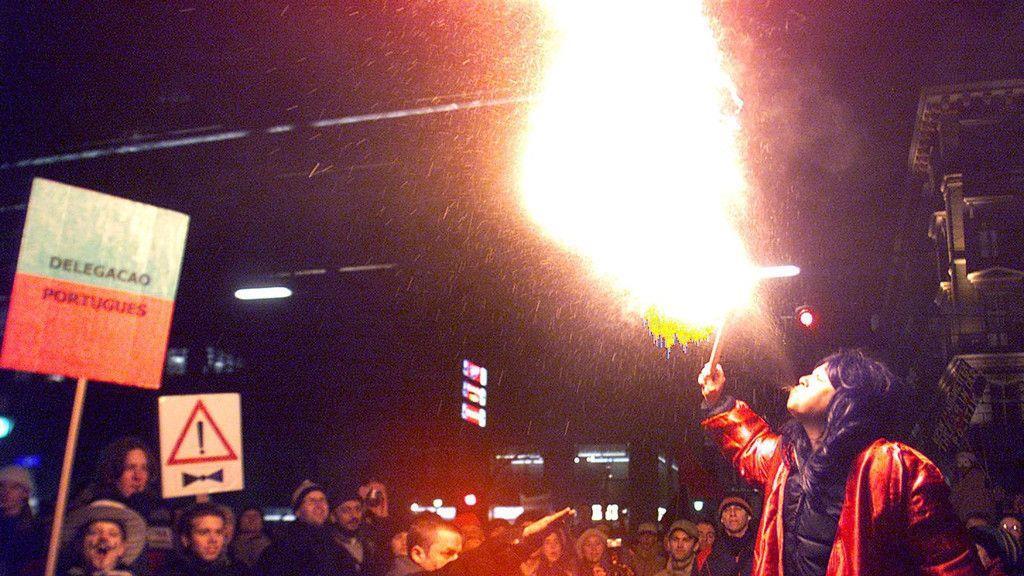 Opernball-Demo im Jahr 2000