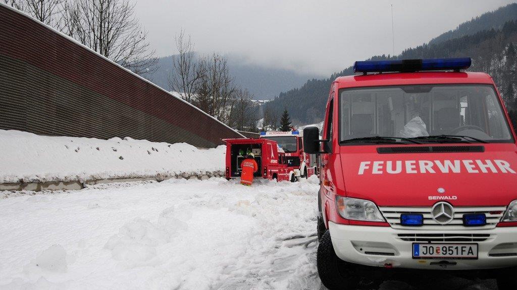 Reisebus in Vollbrand
