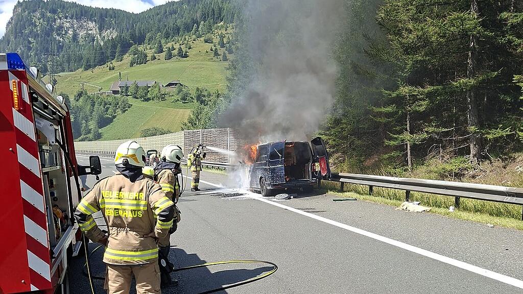 Pkw-Brand A10 Zederhaus