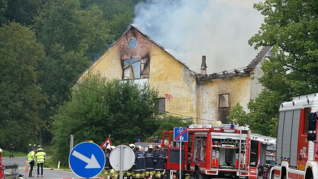 Brand beim Gut Guggenthal