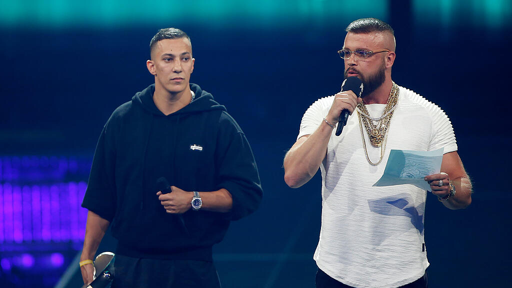 Die Rapper Kollegah (li.) und Farid Bang.