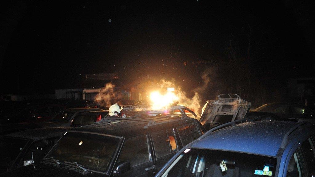 KFZ-Brand in Haid