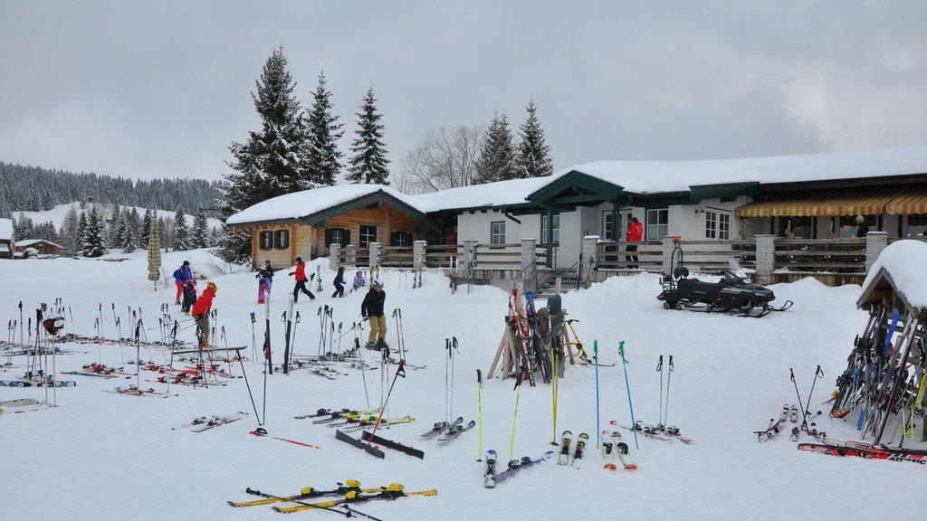 Skifahren auf der Postalm