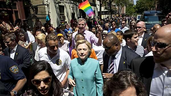 Auch US-Präsidentschaftsbewerberin Hillary Clinton nahm teil