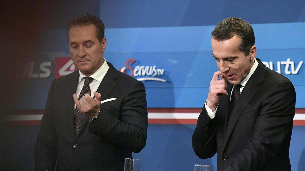 Strache (links) und Kern: Es ist kompliziert.