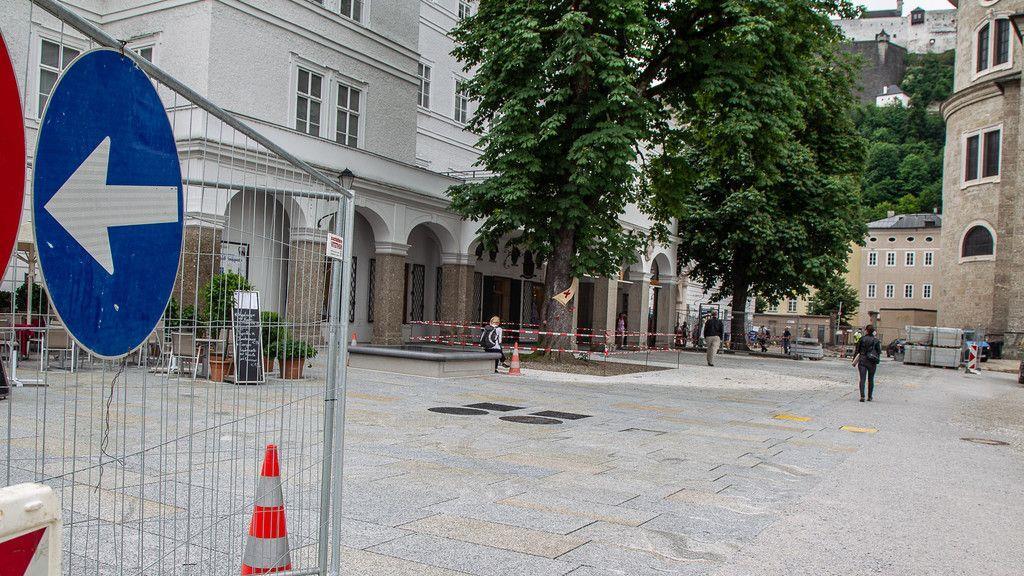 Bauarbeiten am Residenzplatz