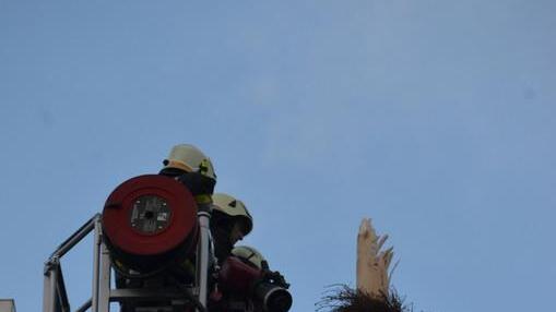 Sturm knickt Maibaum in St. Johann im Pongau