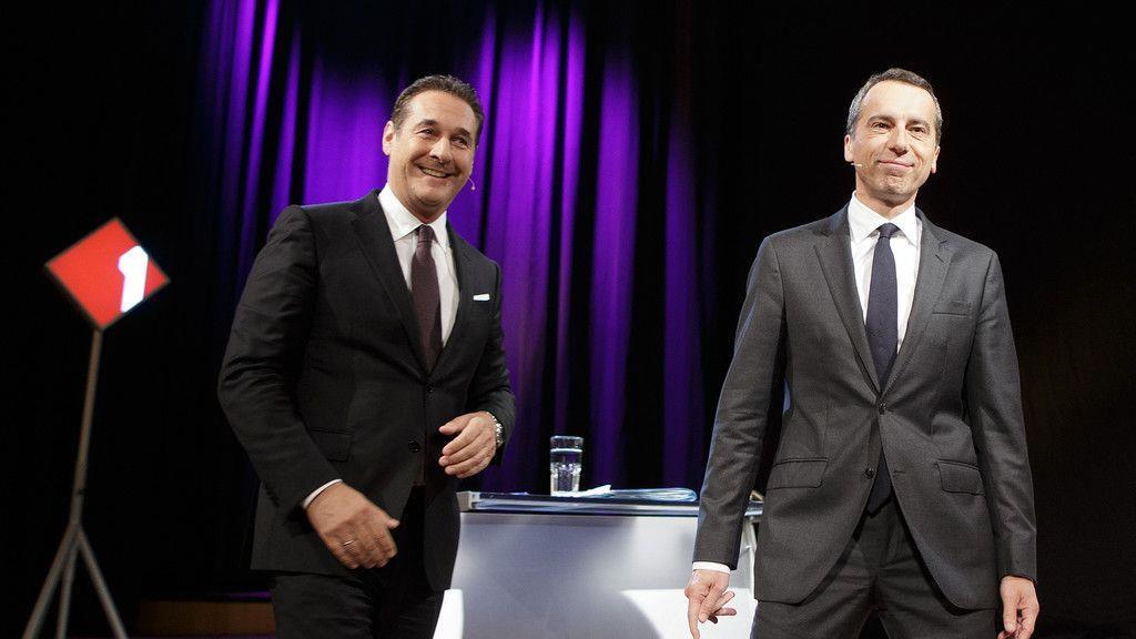 Debatte zwischen Kern und Strache