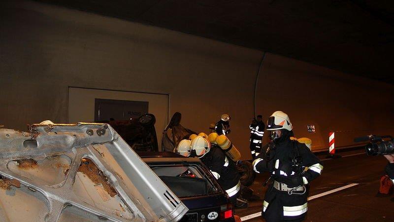 Großübung im Katschbergtunnel
