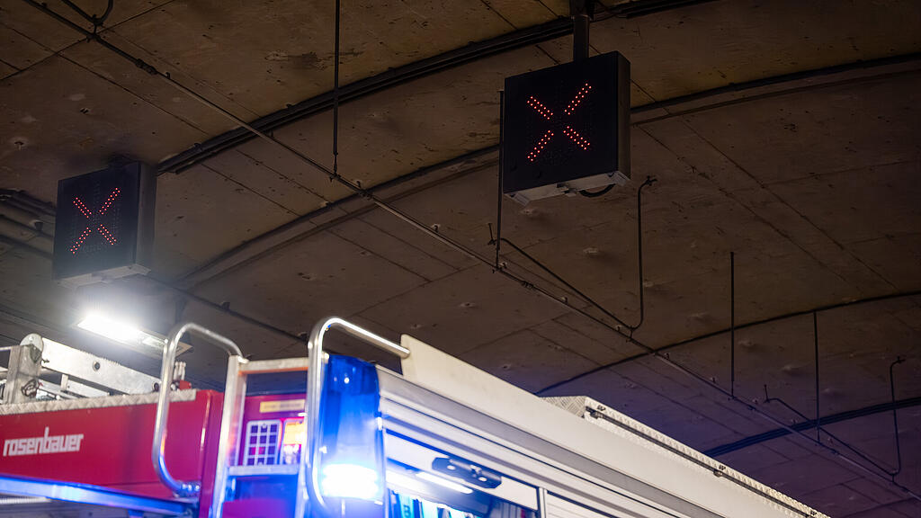 Große Einsatzübung im Lieferinger-Tunnel