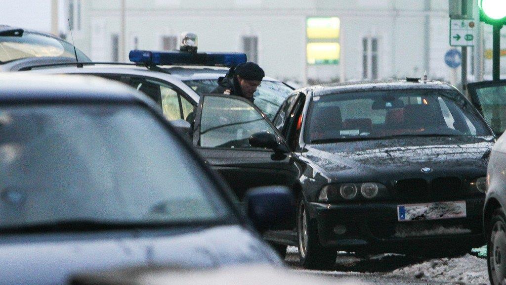 Bilder der Polizeikontrolle