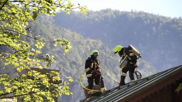 Gasthaus am Thumsee in Flammen