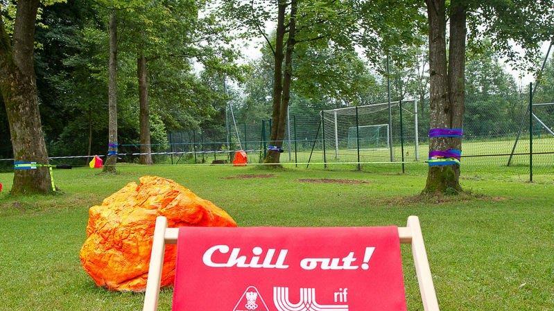 Slackline-Park in Rif