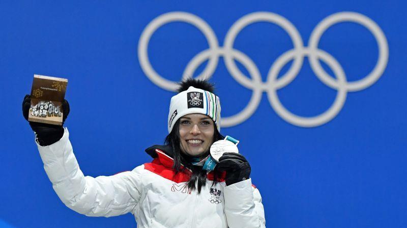 Olympia: Siegerehrung im Super-G