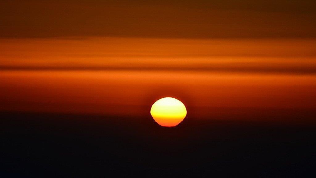 Traum-Sonnenuntergang