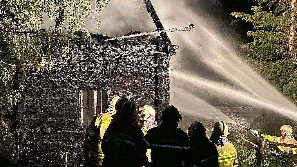 Brand Almhütte Muhr