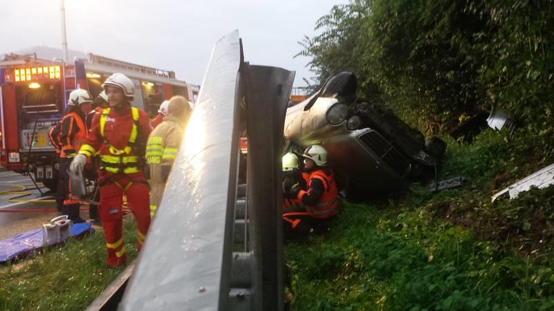 Pkw-Überschlag auf der A1