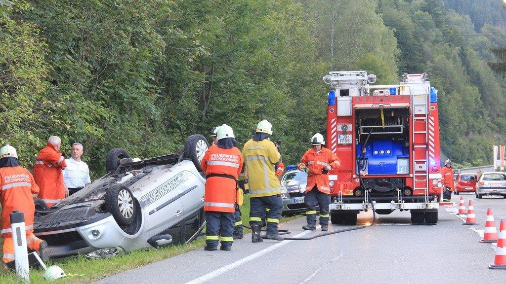 Bilder vom Pkw-Überschlag