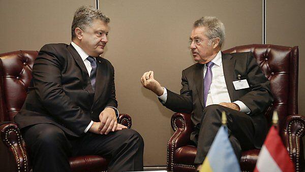Poroschenko und Fischer in New York