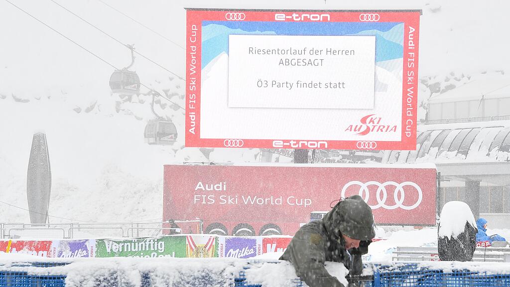 Das Rennen in Sölden wurde am Sonntag abgesagt.