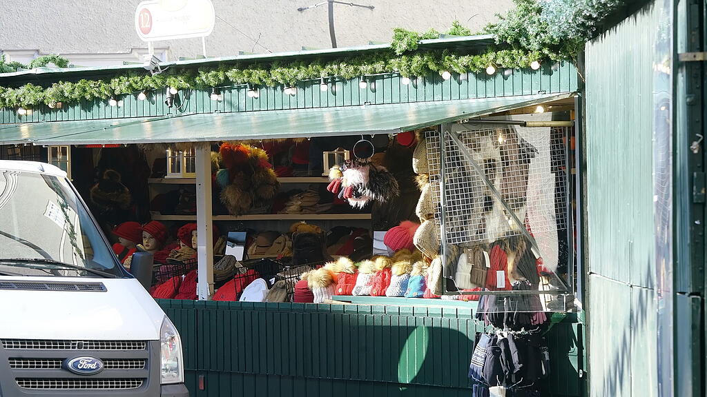 Salzburger Christkindlmarkt Aufbau