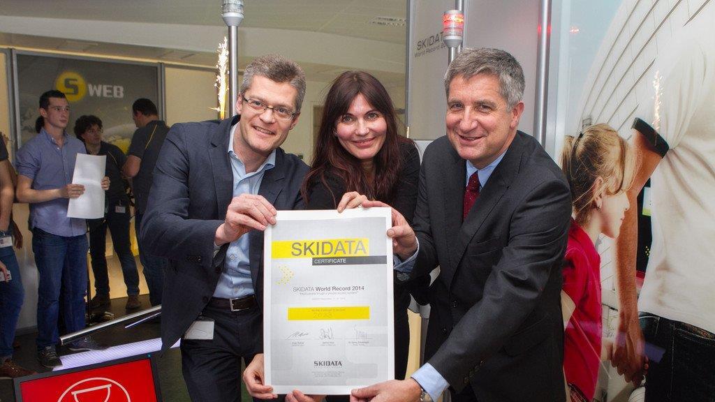 Rekord bei Skidata in Grödig