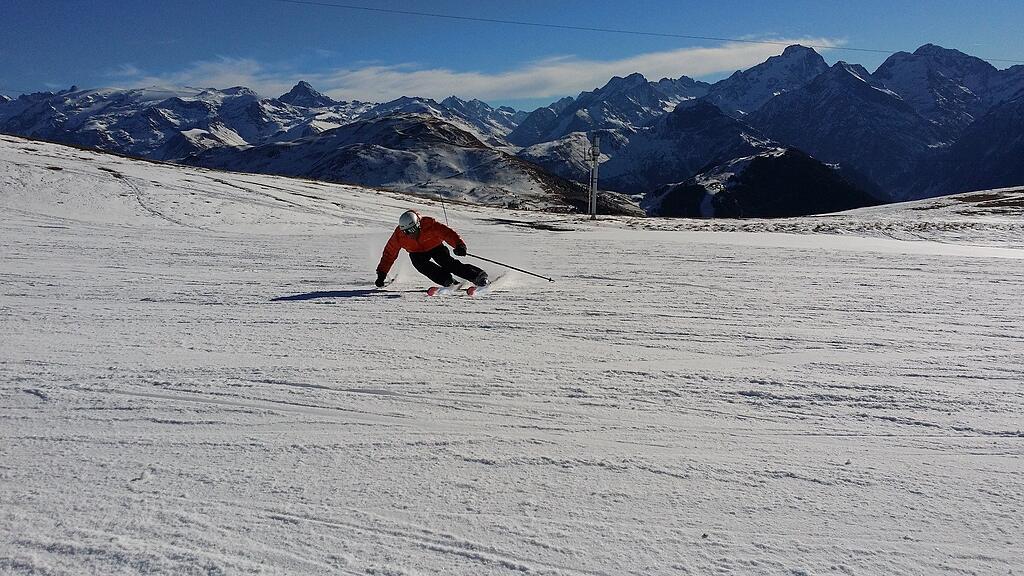 Skifahrer, Skifahren, Piste, Skipiste, SB