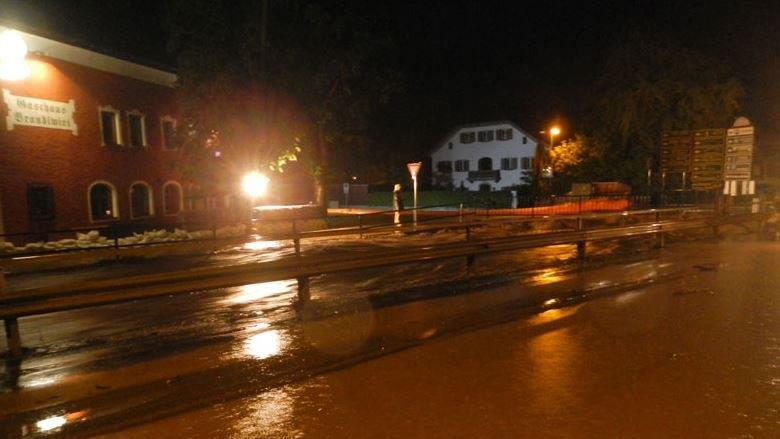 Hochwasser in Saalfelden