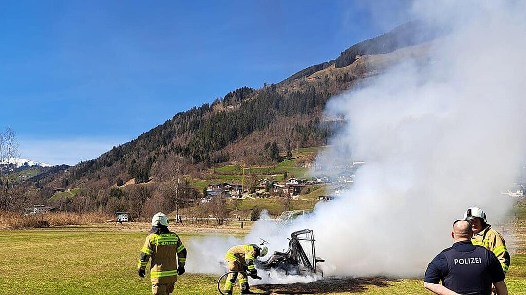Brand Rasentraktor Stuhlfelden