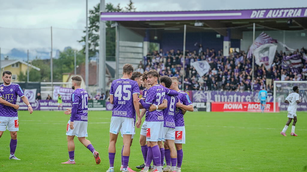 2. Liga: Austria Salzburg gegen Amstetten