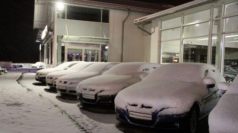 Erster Schnee in Salzburg