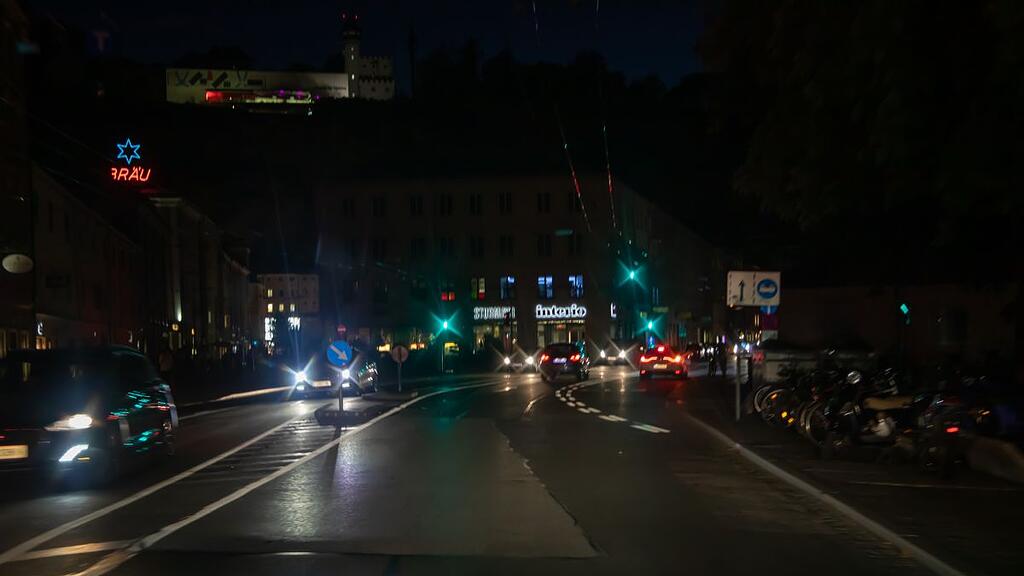 Straßenbeleuchtung in Salzburg ausgefallen