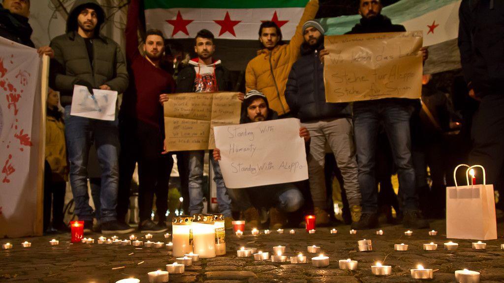 Gedenk-Demonstration für Aleppo in Salzburg I