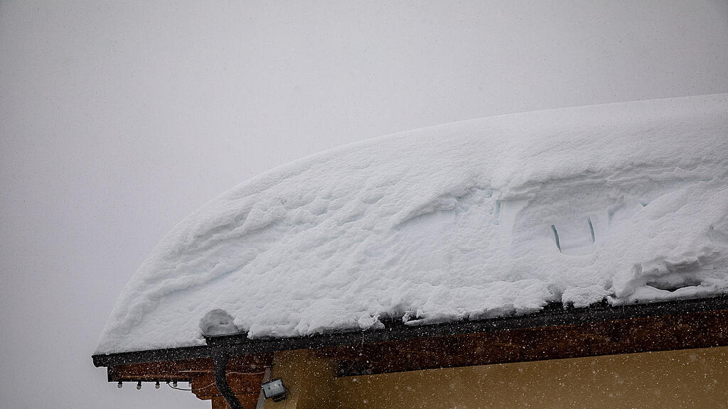 Über zwei Meter Schnee in Krispl