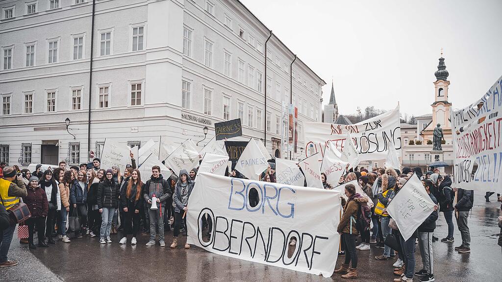 Protestmarsch BORG Oberndorf