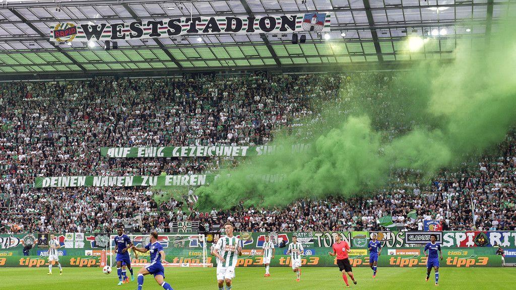 Eröffnung in Hütteldorf: Rapid vs. Chelsea (2:0)