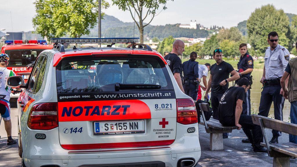 Mann aus Salzach gerettet