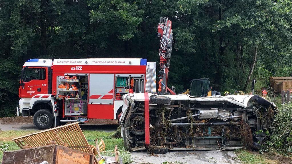 Aufräumarbeiten in Schärding und Umgebung nach Unwetter