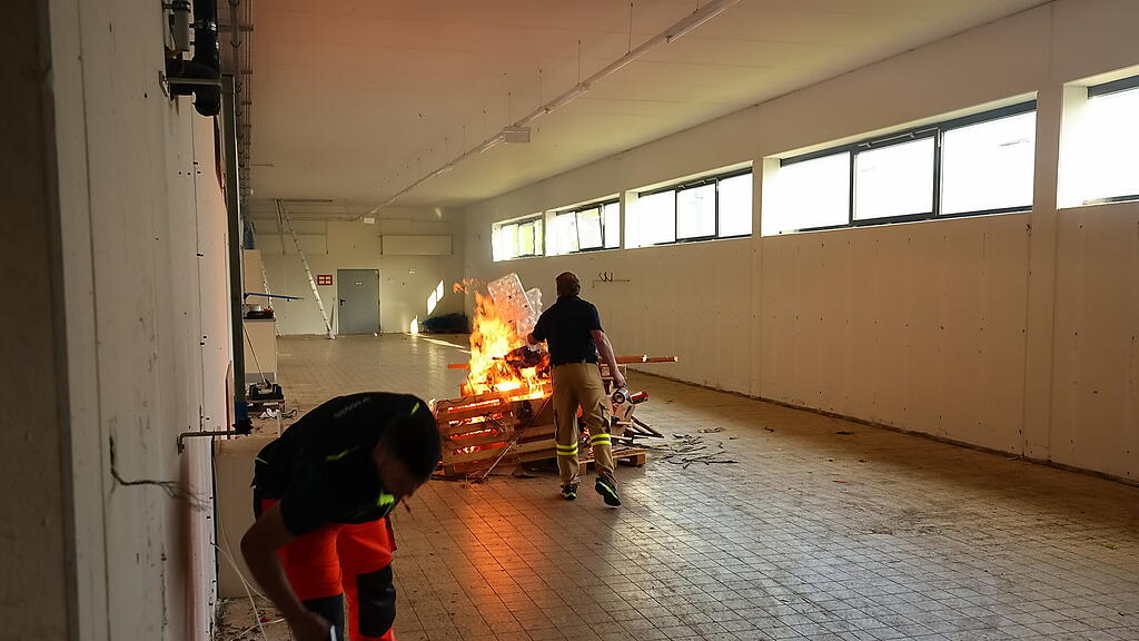 Feuerwehr-Übung in Elsbethen